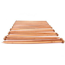 Knitting Needles Carbonized Round Point 18 Pairs
