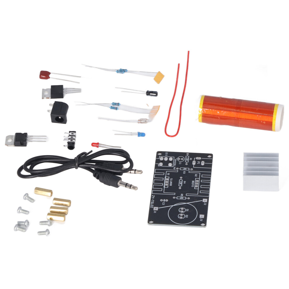 Mini Music Coil Module Set 15W Pcb Plasma Speaker Kit, 15-24V Dc Black 5041387641924