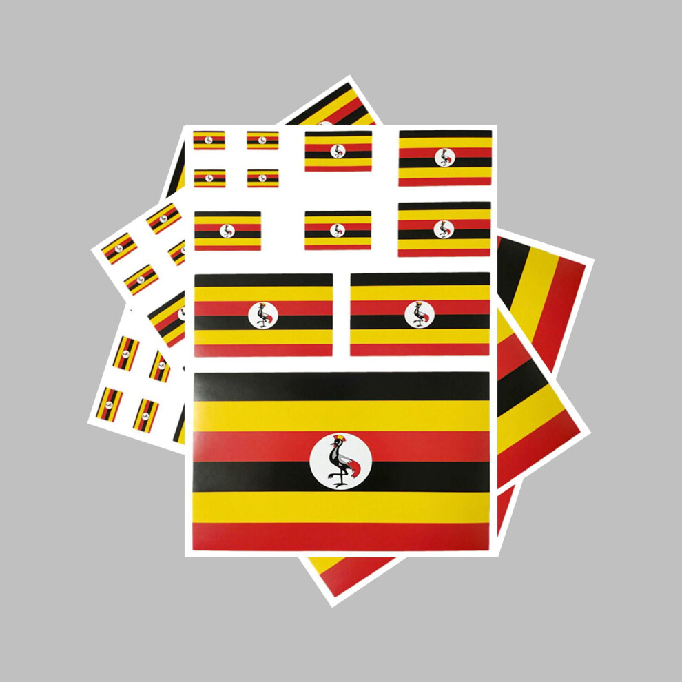 3 Pcs Flag Sticker Uganda Flag Stickers 9558830271714