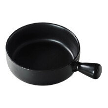 Ceramic Baking Bowl with Handle, Oven Safe Pasta Soup Bowl, Serving Dish for Family Dinner, Kitchen & Dining, Easy Clean D