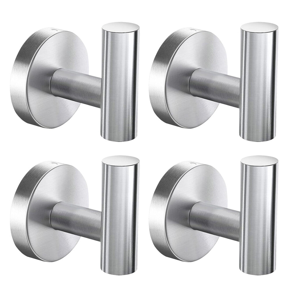 Stainless Steel Wall Hooks Heavy Duty, Wall Towel Hanger For Robes Bags, Utility Hooks Holder, Rustproof Versatile Robe Hanger For Hats, Clothes 9362892497773