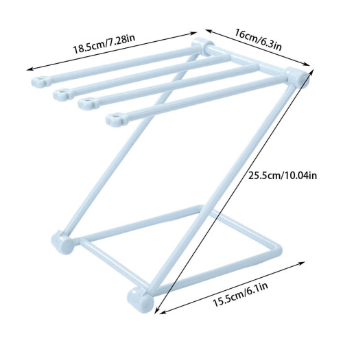 Foldable Fabric Kitchen Towel Rack Organizer for Efficient Drying & Space Saving - 94g Plastic