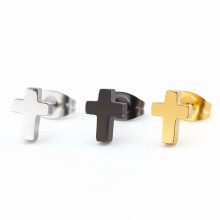 3 Pairs Cross Titanium Earrings Set, Cute Minimalist Cartilage Jewelry, Tiny Dangle Ear for Women and Men