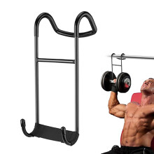 Heavy Duty Dumbbell Spotter Hooks - 225LB Capacity Rack Attachments for Barbell Chest Workouts & Powerlifting