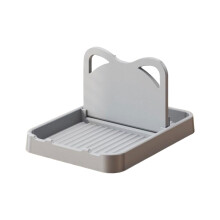 Spoon Rest with Lid Holder, Foldable Silicone Spoon Organizer for Kitchen Counters, Resistant Spatula Holder, Stove Top Utensil Rest Grey
