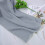 Plush Flannel Blanket Grey 19.7 x 27.6 in Machine Washable 1