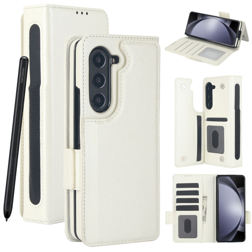 Samsung Galaxy Z Fold Leather Wallet Case 9085618568549