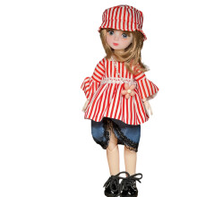 Loli Doll Dress-Up Complete Set With 1Pc Movable Body (Naked Doll), 20 Joints For Flexible Posing, Hand-Painted Lip Makeup For Exquisite Details