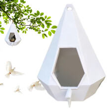 Semi-Enclosed Bird Feeder with Weatherproof Roof 5.71 Inch