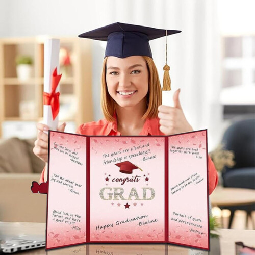 Graduation Decorations and Guest Book Alternative Blue