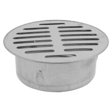 1 siphon de sol en acier inoxydable 50-110 mm à brancher, pour jardin, extérieur, toit, canalisation d'évacuation, accessoires de salle de bain