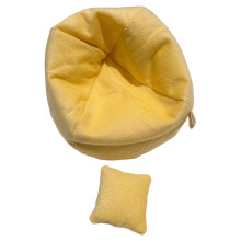 Plush Doll Bed for Sofa – Mini Soft Furry Cushion for 12-18" Dolls – Desktop Display & Collectible Accessory