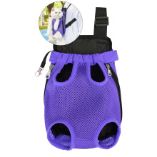 Adjustable Pet Carrier Backpack for Small Medium Dogs Cats - Front Legs Out, Easy-Fit Travel Bag for Hiking Camping Outdoor Adventures