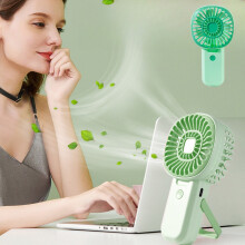 USB Rechargeable Handheld Turbo Fan, 3 Speeds, Silent Portable Fan for Home/Office/Outdoor – Compatible with USB Charging