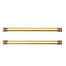 2pcs Copper M10 Threaded Lamp Rod Vintage Style Straight Tube For Wall And Table Diy Lamp Making Replacement Parts (M10)