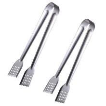 Toasttang, keukengereedschap, 2 stuks, roestvrij staal, zilverkleurig