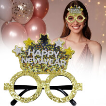 2026 New Year Party Glasses – Funny Glitter Countdown Glasses for Photo Booth, Decor & Favors, compatible with 2026 NYE