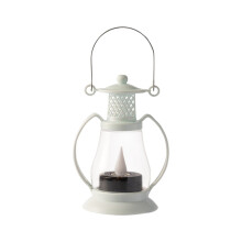 4.7" Mini Vintage LED Lantern, Battery Operated, Warm Light, for Xmas Tree, Indoor/Outdoor, Rustic Farmhouse Decor, Compatible with Christmas