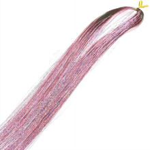 12 Pcs Heat Resistant Tinsel Hairs Extension Sparkling Fairy Glitter Hair Extension for New Year Christmas Party