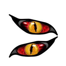 C Intricate Eye Pattern Sticker With Durable Vinyl For Long-Lasting Display
