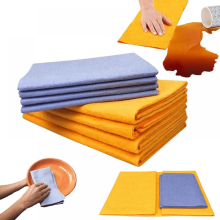 Lot de 8 chiffons de nettoyage absorbants multi-usages en chamois pour la cuisine
