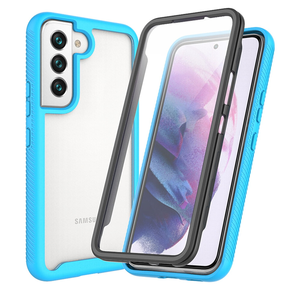 Compatible With Samsung Galaxy S23 Case Â Clear, Anti-Slip, Rugged Two-Layer With Built-In Screen Protector, Blue 9097180897712