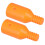 2 Pcs Broom Handle Threaded End Pole Adapter for Mop Orange 1