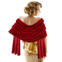 Xale de veludo macio, elegante e confortável para usar em eventos especiais de inverno, como festas, casamentos e eventos noturnos.