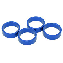 Bicycle Headset Pad, Rustproof Smooth Easy Installation Front Fork Stem Spacers 4 Pcs For Road Bike For Mountain Bike
