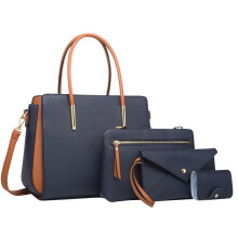 Kabelky pro ženy, sada velkých kabelek, veganská kožená crossbody kabelka přes rameno, 4 ks