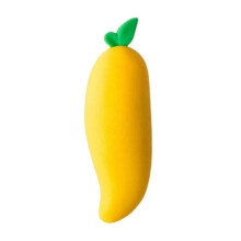 Big Mac Fruit Carrot Eraser, Cute & Traceless, Student Chip Rubber, Stationery Set (Yellow/Mango), 3.54"