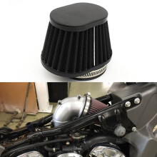 Air Filter Cleaner 55mm Round Tapered for Motorcycle Black