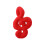 1Pcs Decorative Pillow Musical Note Shape Red Plush for Relaxation 1