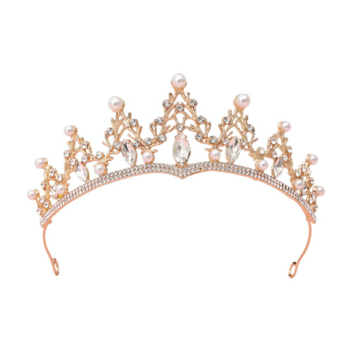 Rhinestone Blomsterpikepannebånd – Sølvkrystall
