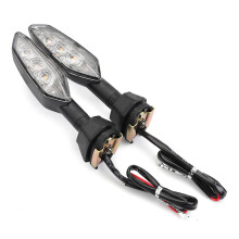2pcs Front/rear LED Turn Signal Lights Motorcycle 12V Retrofit Light Compatible for Kawasaki Z900 Z650 ModelsTransparent