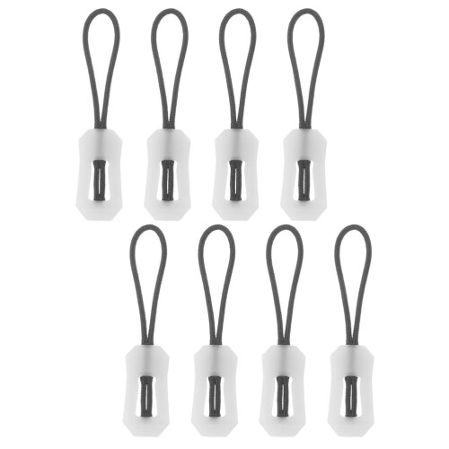 ULTNICE8Pcs Αντικατάσταση φερμουάρ TPU για τσάντα με φερμουάρ, λευκό, αδιάβροχο, για
