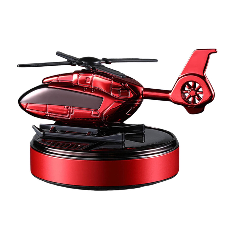 Solar Powered Car Air Helicopter Aromatherapy Diffuser With Rotating Propeller Automotive Interior Decorative Purifier For 9132278095554