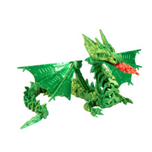 Mecha Wing Dragon samlemodel med bevægelige dele – 3D-printet mekanisk drage, kompatibel med hobbyister og samlere, ideel til spillelokaler og