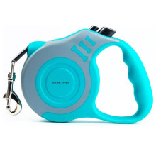 Retractable Dog Leash Lightweight 10/16FT Leash with Non-Slip Handle, for Small Dogs Puppy(Gray Pink, 10FT)