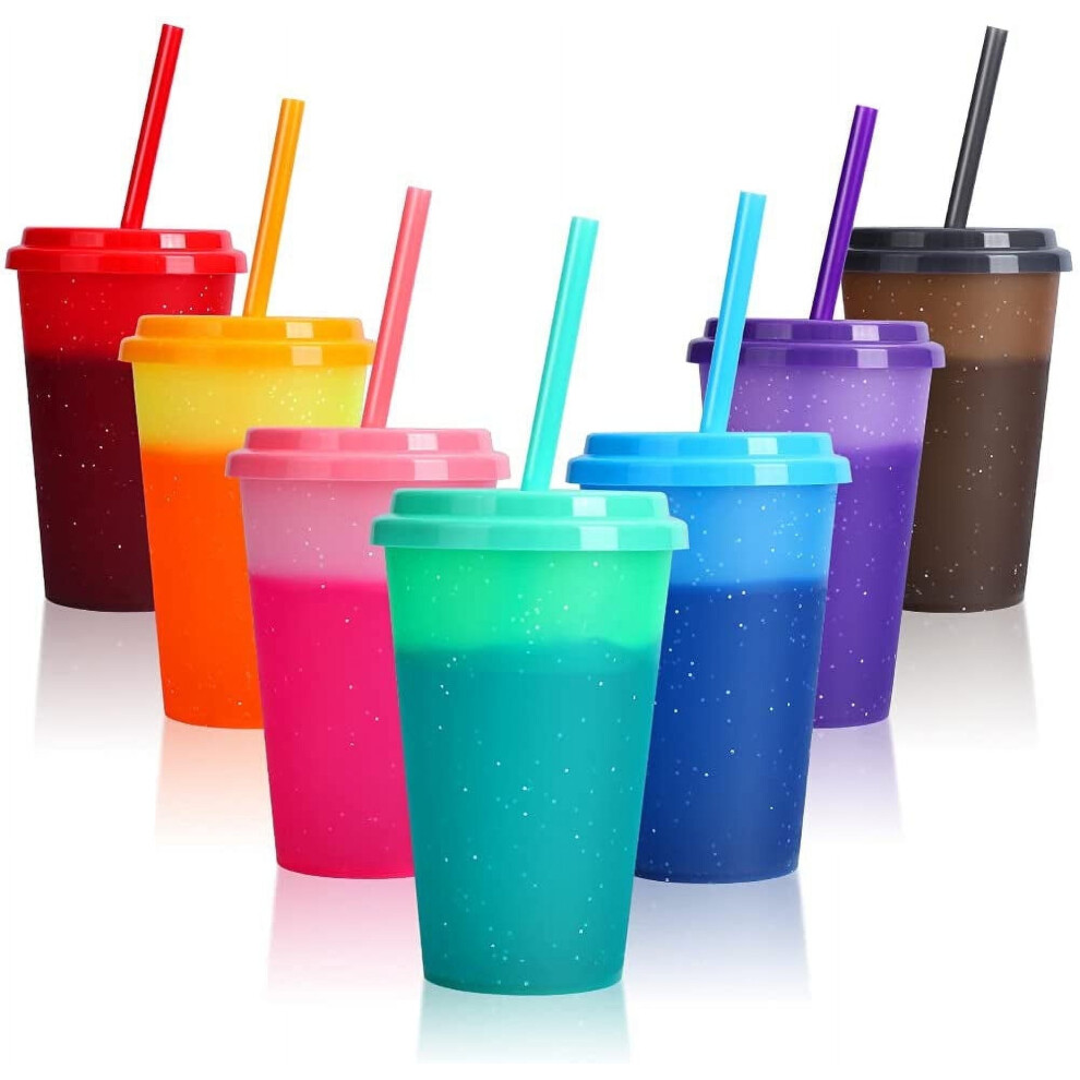 Triani Kids Cups with Lids and Straws,12oz Plastic Tumbler with Straw, Toddler Drinking Cups with Lid for Adults