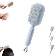 Retractable Cushion Massage Comb, Anti-Static Detangling Brush for All Hair Types, Portable Styling Tool for Women Men