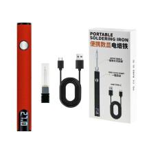 USB Soldering Iron Adjustable Temperature LED Display 510 Connector Portable Cable Burning Pen for Electronics Repair and Assembly