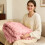 Faux Fur Throw Blanket Pink 50x60 Inches 1