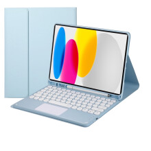 Touch Keyboard Case compatible with iPad (A16) 11th Gen 11" (2025) & iPad 10th Gen 10.9" (2022), with Pencil Holder, Magnetically Detachable,