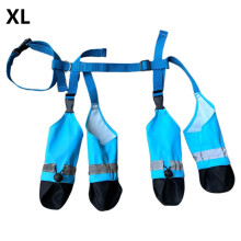 Dog Rain Boots w/ Anti-Slip Sole, Reflective Strip & Adjustable Strap – Waterproof Paw Protectors, Blue, 5-20x20cm