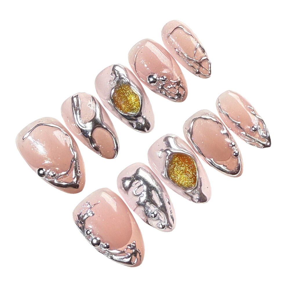 Dachuang Beauty (M) Eco-Friendly Almond Resin Nail Extensions - Odorless