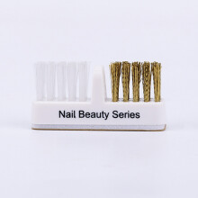 (1pcs) Double Head Nail Art Cleaning Brushes for Salon & Home