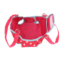 Breathable Dog Lift Harness Small Dogs Rose Red Polyester Portable