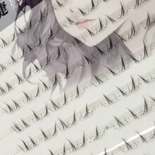 (10 rows 80 clusters) Hanfu Black C-Curl Lashes 5-7mm