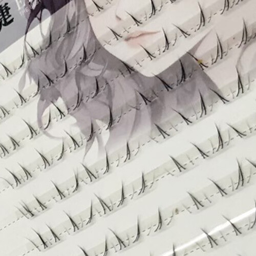 (10 rows 80 clusters) Hanfu Black C-Curl Lashes 5-7mm